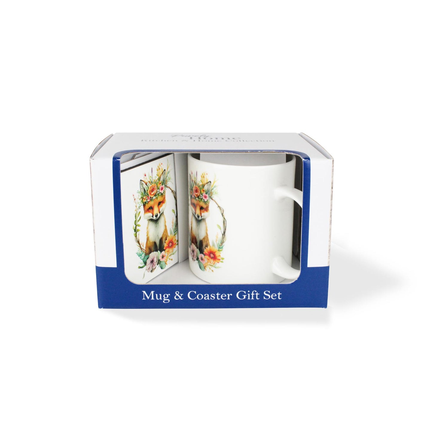 Flower Crown Pets Mug & Coaster Gift Set