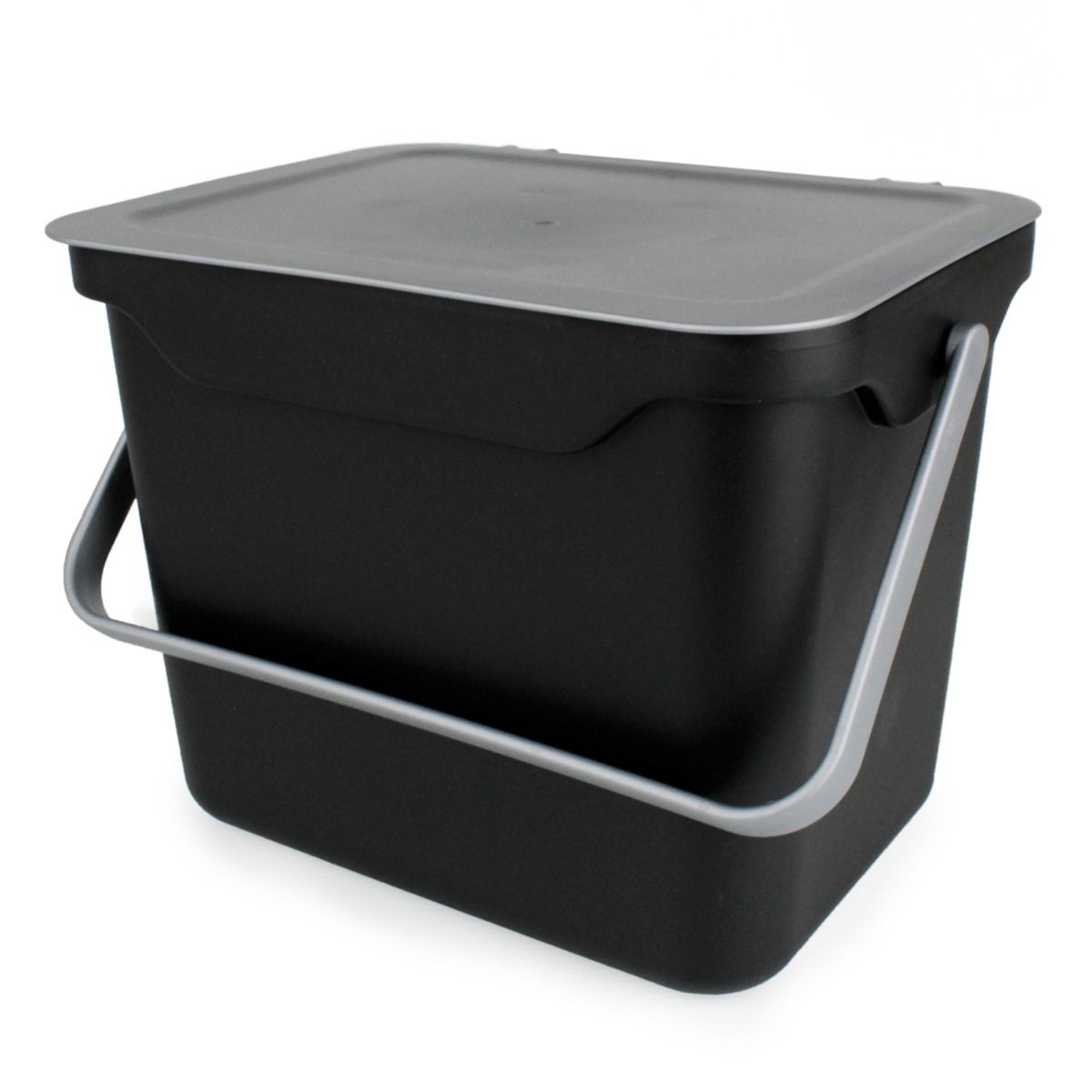 Easy Eco 5L Kitchen Caddy - Black & Silver