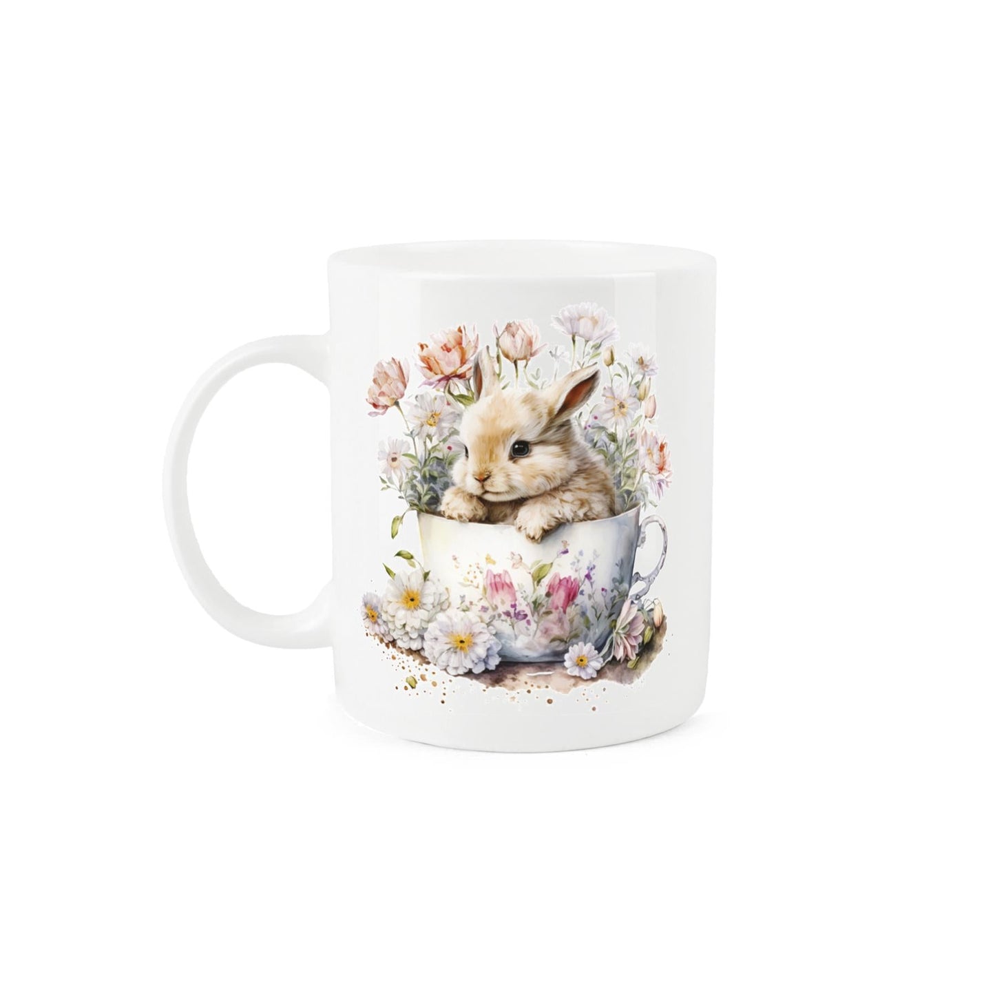 Teacup Bunny Mug & Coaster Gift Set