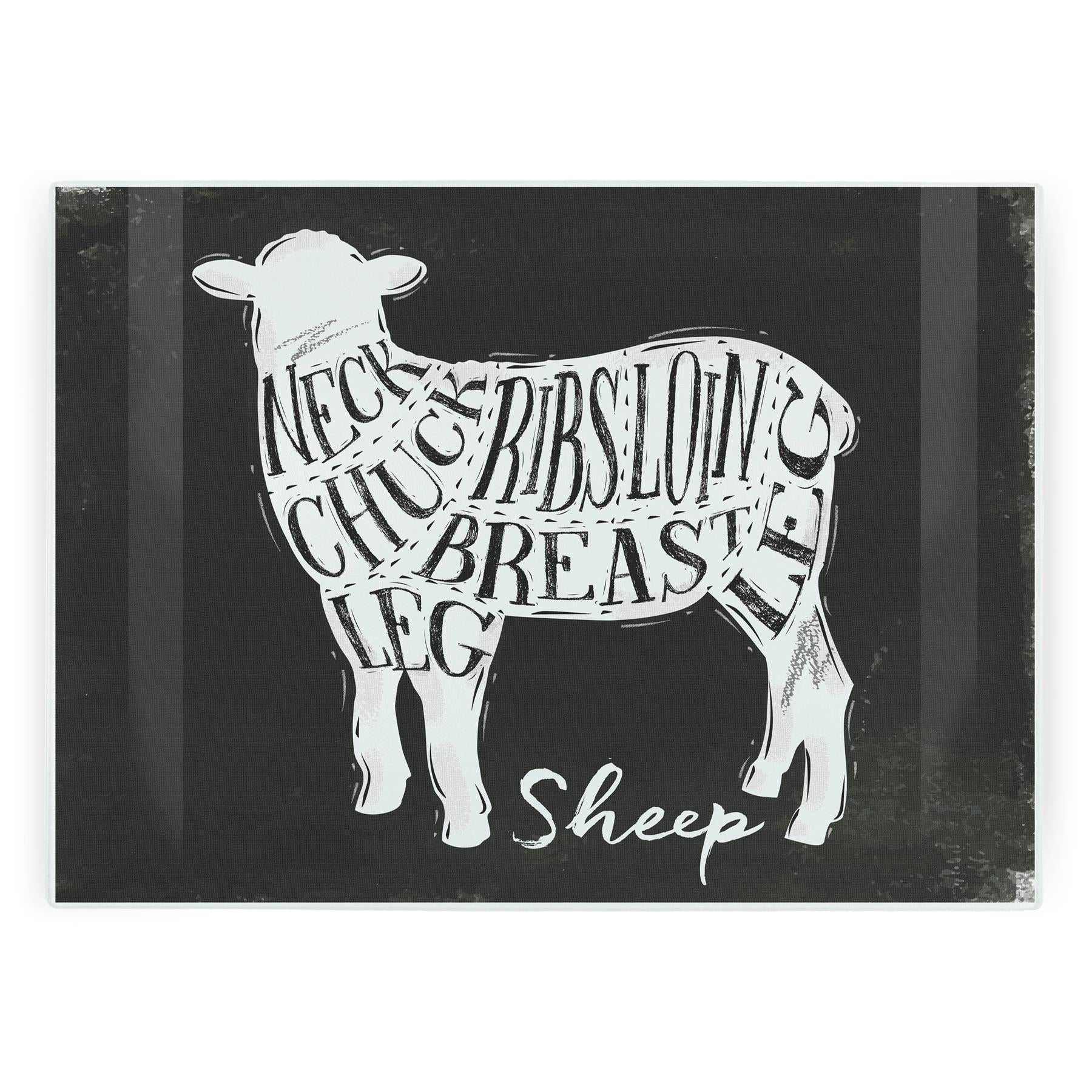 Cuts of Meat Sheep Large Worktop Protector