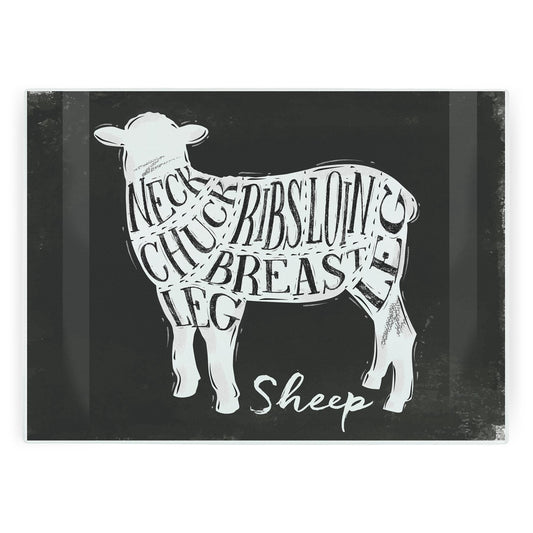 Cuts of Meat Sheep Large Worktop Protector