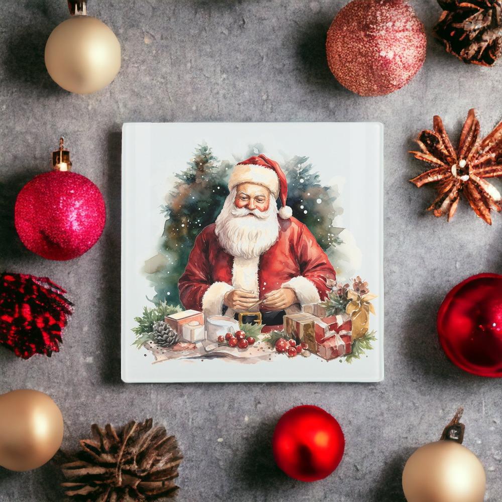 Father Christmas Small Smooth Hot Pot Stand