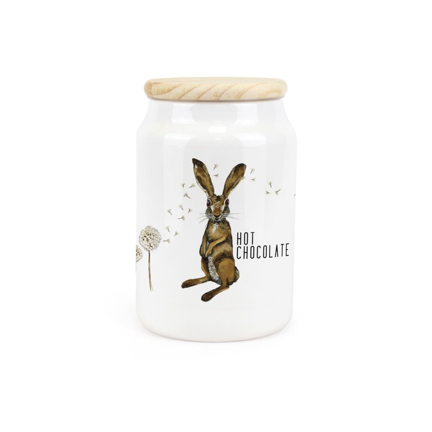 Hares & Dandelions Ceramic Canister