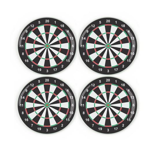 Dart Board Round Glass Coasters