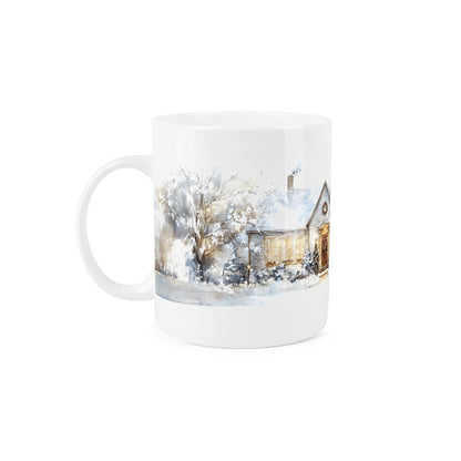 Winter Christmas House Mug