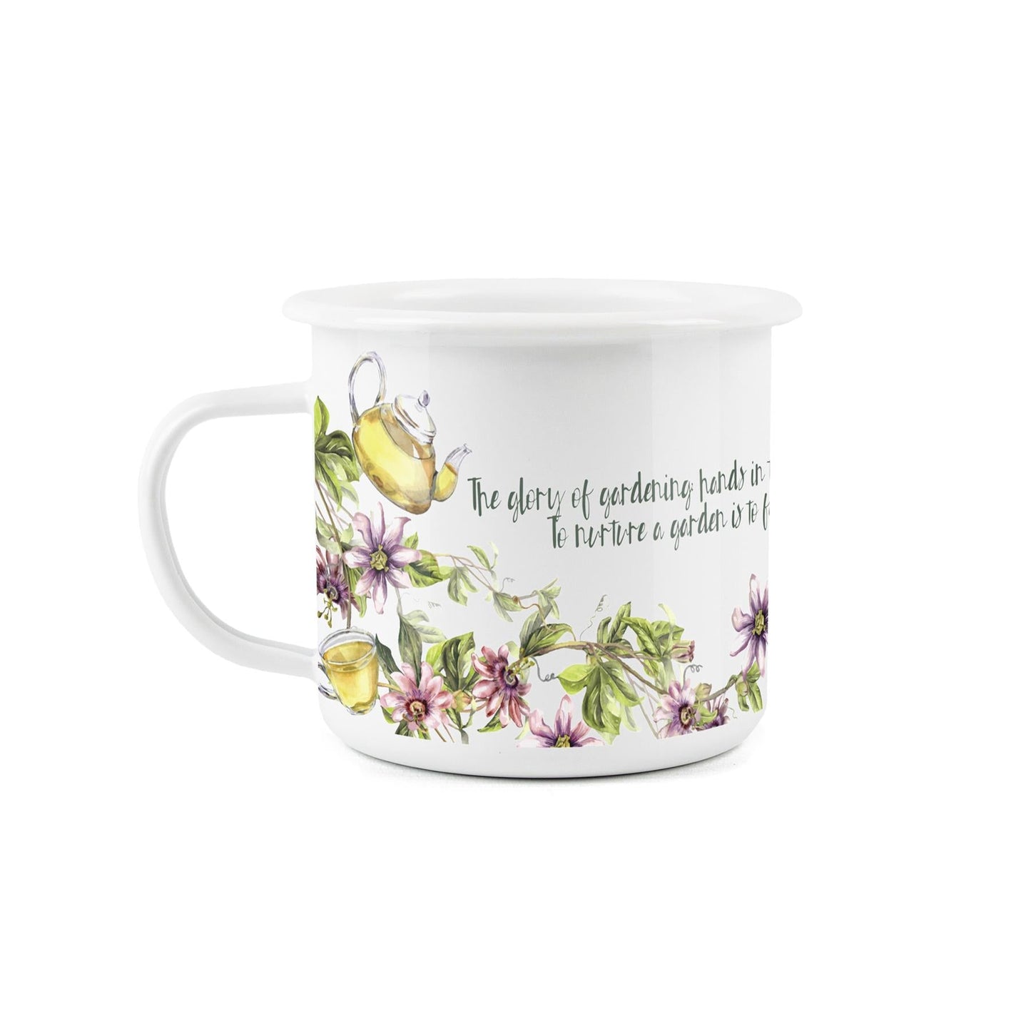 Glory of Gardening Enamel Mug