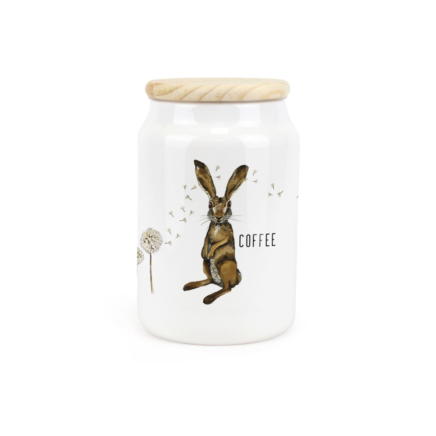 Hares & Dandelions Ceramic Canister