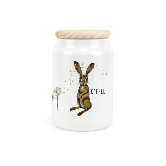 Hares & Dandelions Ceramic Canister