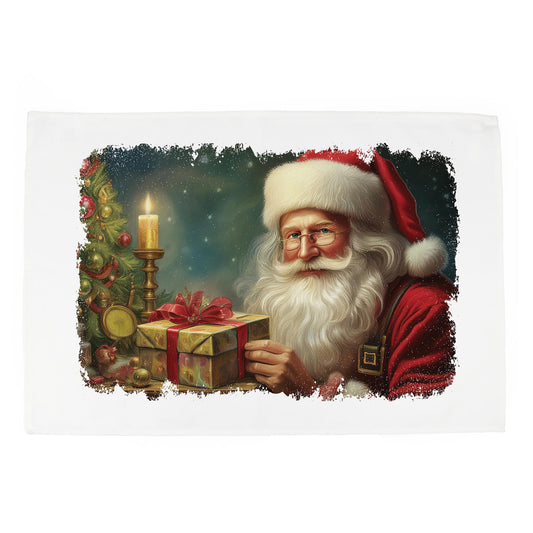 Father Christmas Gifts Tea Towel
