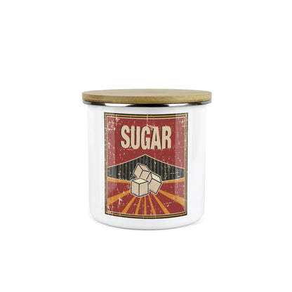 Retro 60s Diner Sugar Canister - Kitchen Storage Jar