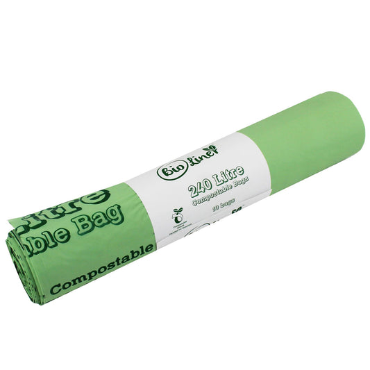 Compostable Bags for Large Wheelie Bins, fully compostable, suitable for large bins.