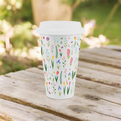 Spring Flowers Travel Mug