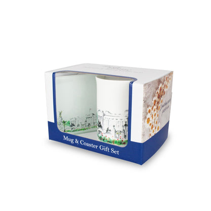 Buckingham Palace Mug & Coaster Gift Set by Rhiannon Chauncey
