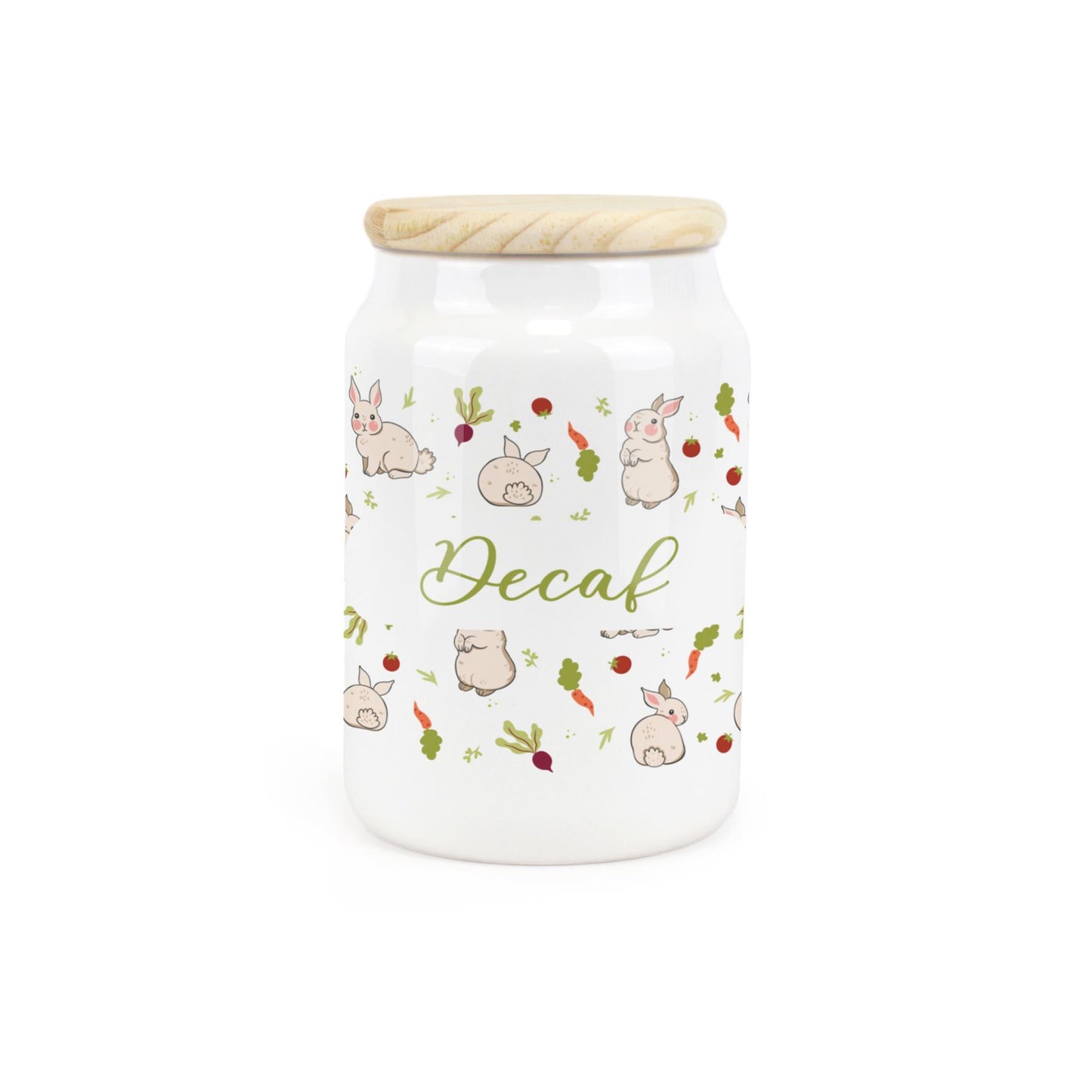 Veg Patch Rabbits Ceramic Canister