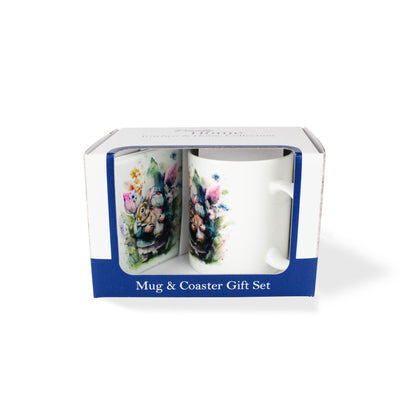 Gnome Mug & Coaster Gift Set
