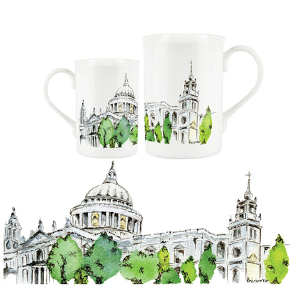 St Paul's Cathedral Mug by Rhiannon Chauncey