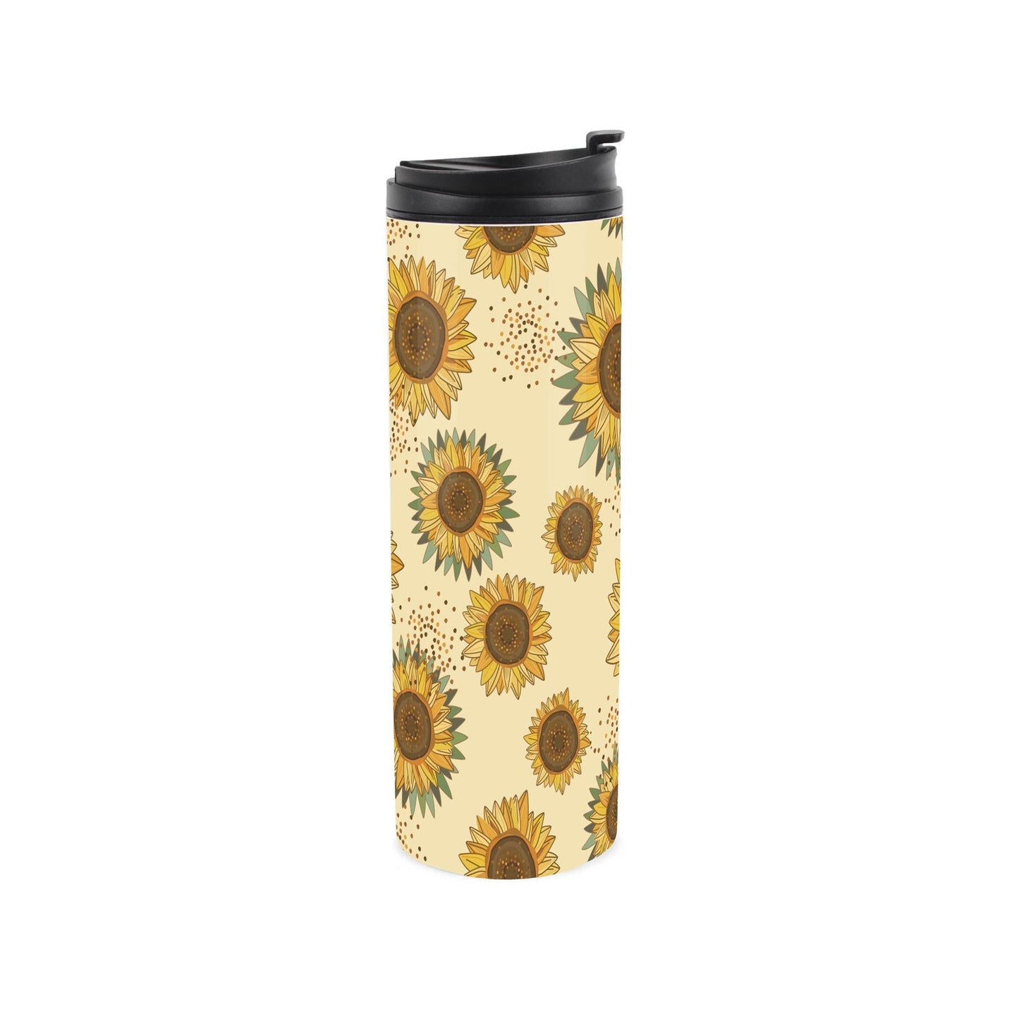 Yellow Sunflowers Stainless Steel Flask