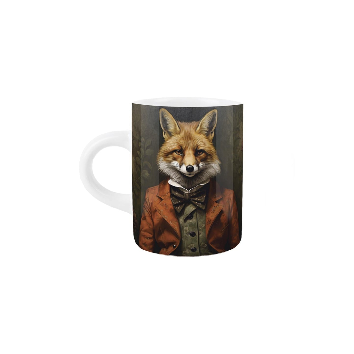 Edwardian Animals Fox Portrait Espresso Mug