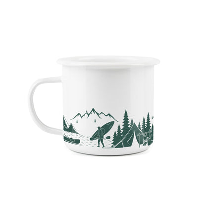 Outdoor Adventure Camping  Enamel Mug