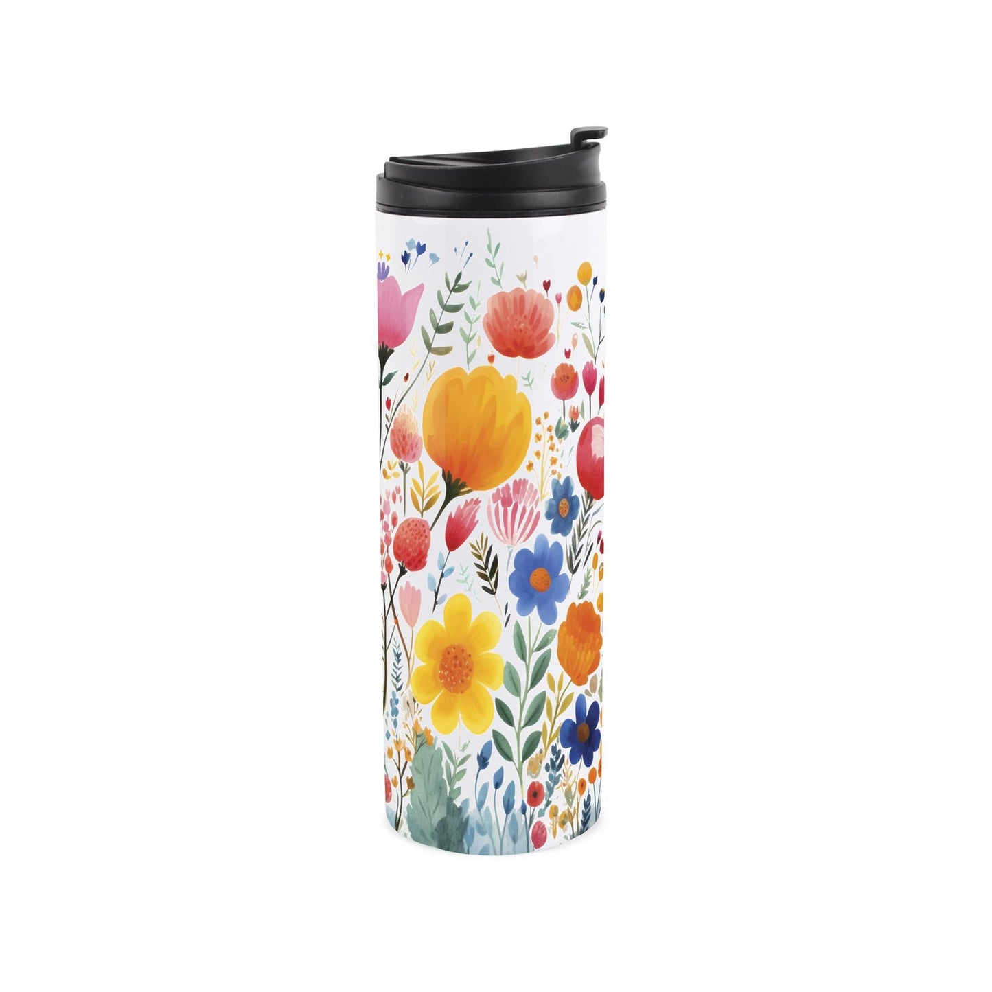 Bright Flowers Stainless Steel Flask