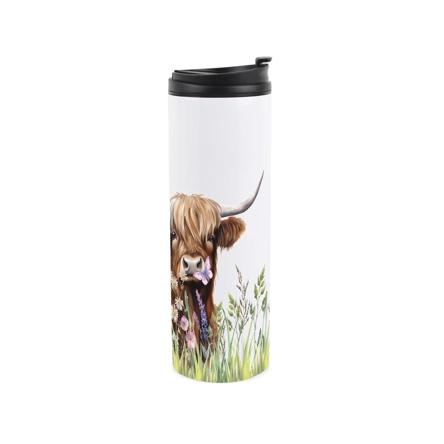 Highland Cow Mum & Calf Stainless Steel Flask