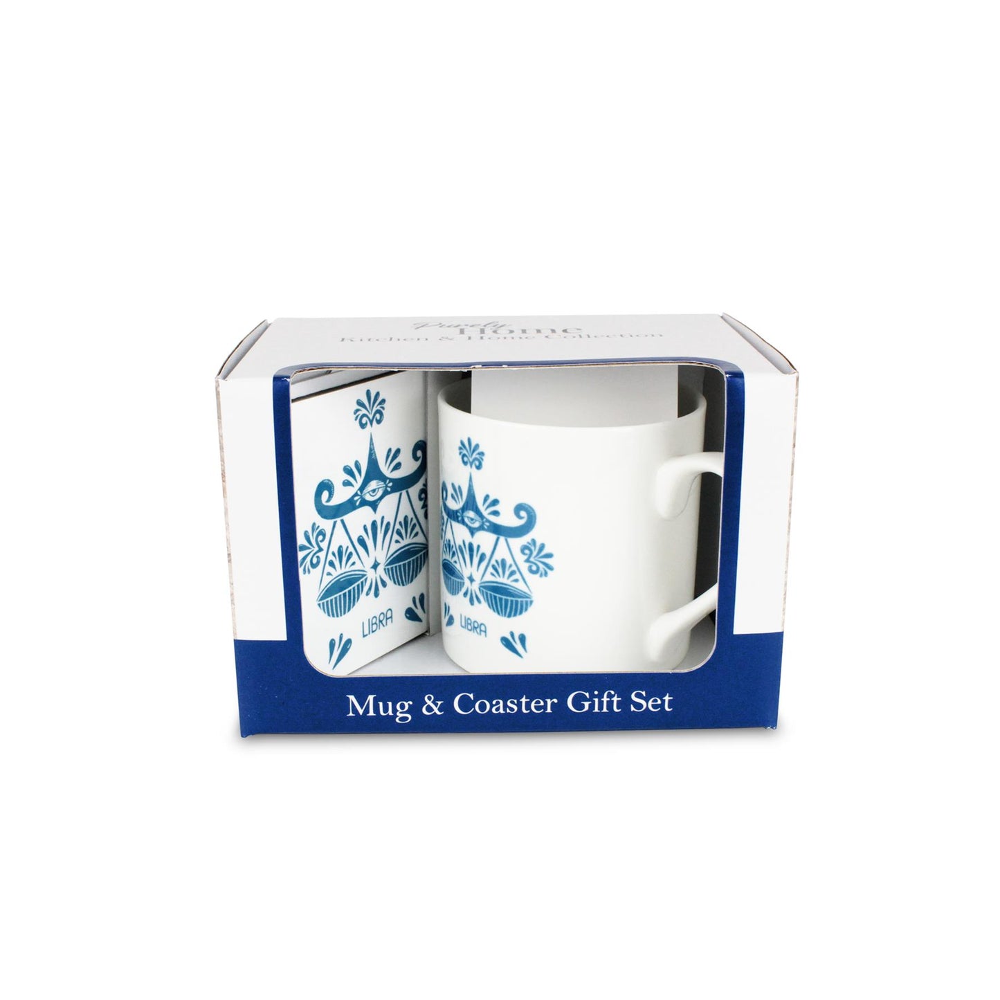 Colourful Star Sign Zodiac Mug & Coaster Gift Set