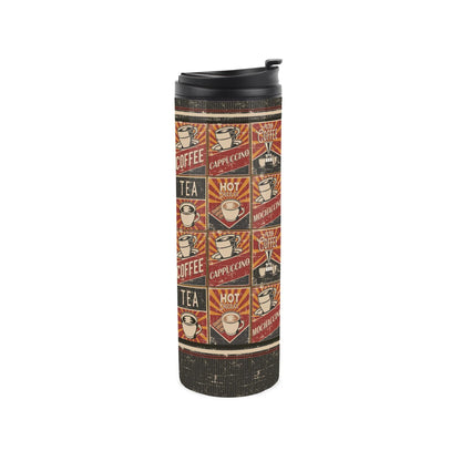 Retro Drinks Stainless Steel Flask