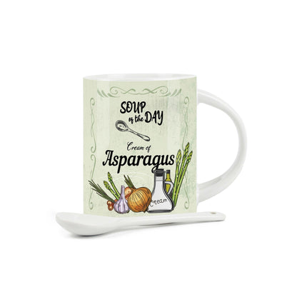 Asparagus Soup Mug & Spoon Set