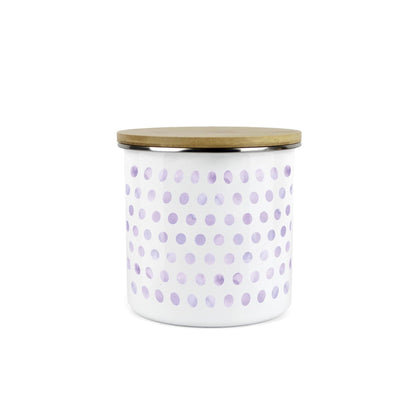 Purely Home Kitchen Polka Dot Lilac Food Storage Canister - Plain