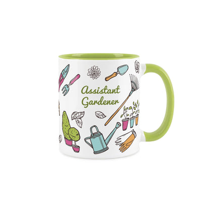 Assistant Gardener Green Mug & Coaster Gift Set
