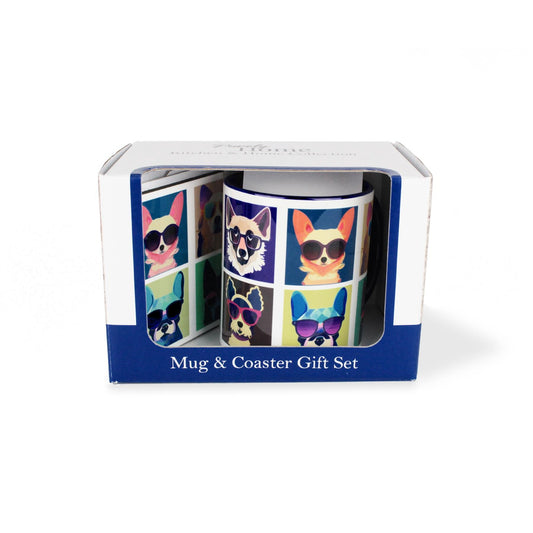Cool Pets Mug & Coaster Gift Set