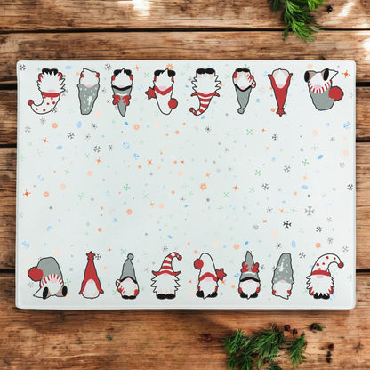 Christmas Gonks Large Smooth Worktop Protector