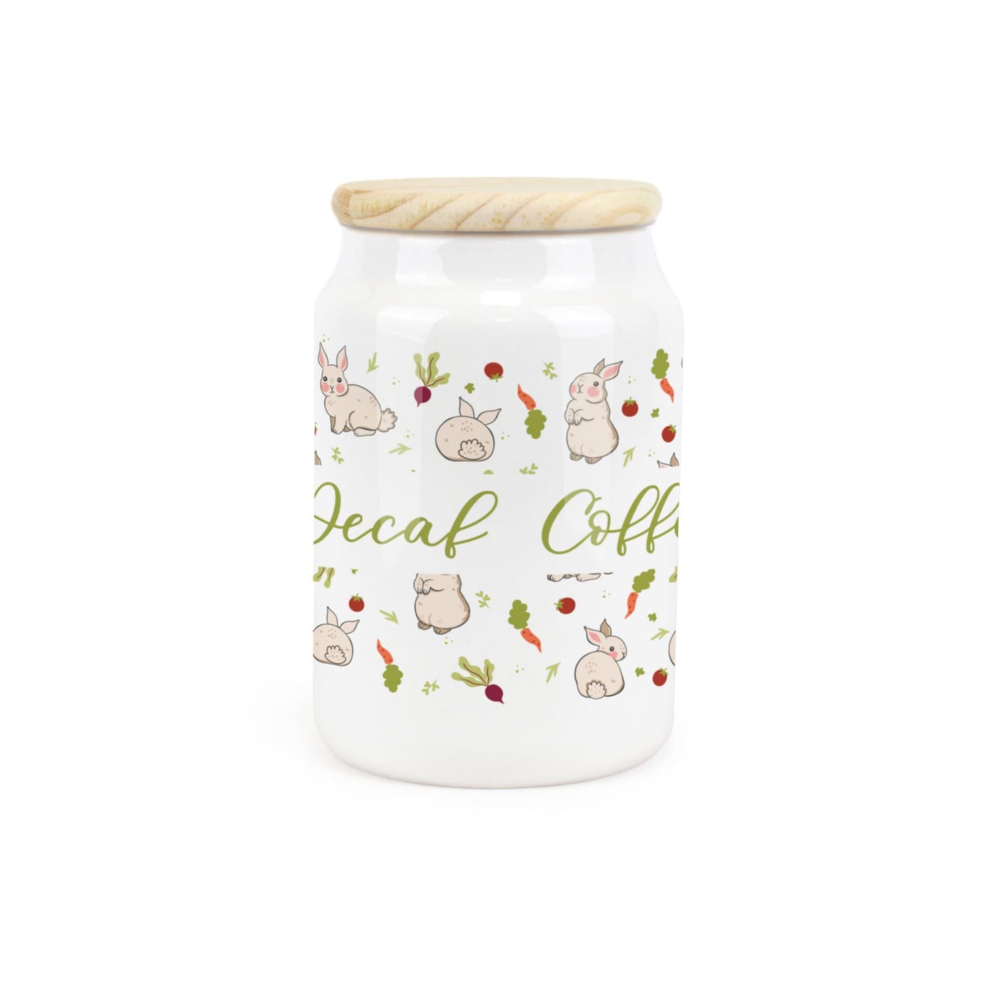 Veg Patch Rabbits Ceramic Canister