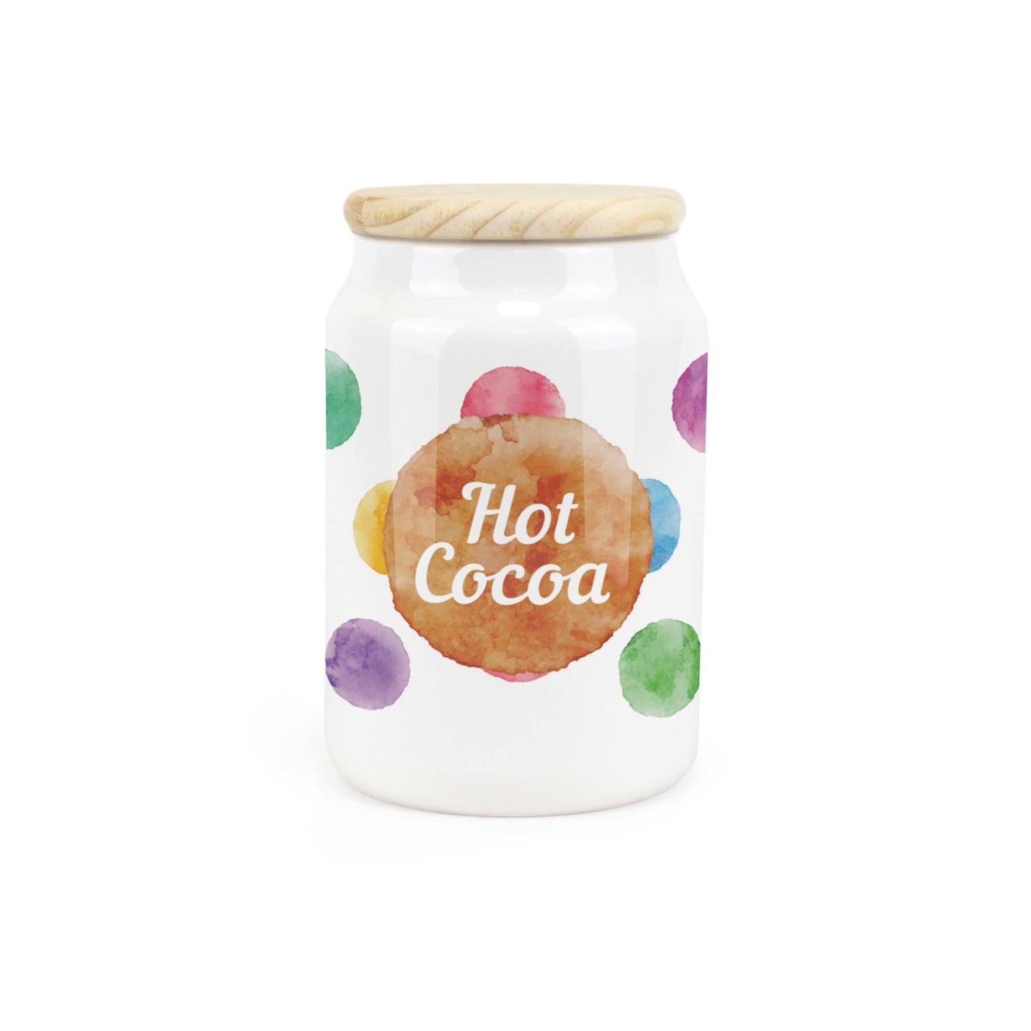 Polka Dots Ceramic Canister