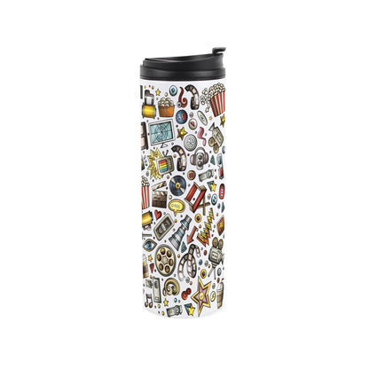 Cinema Mash-Up Stainless Steel Travel Flask