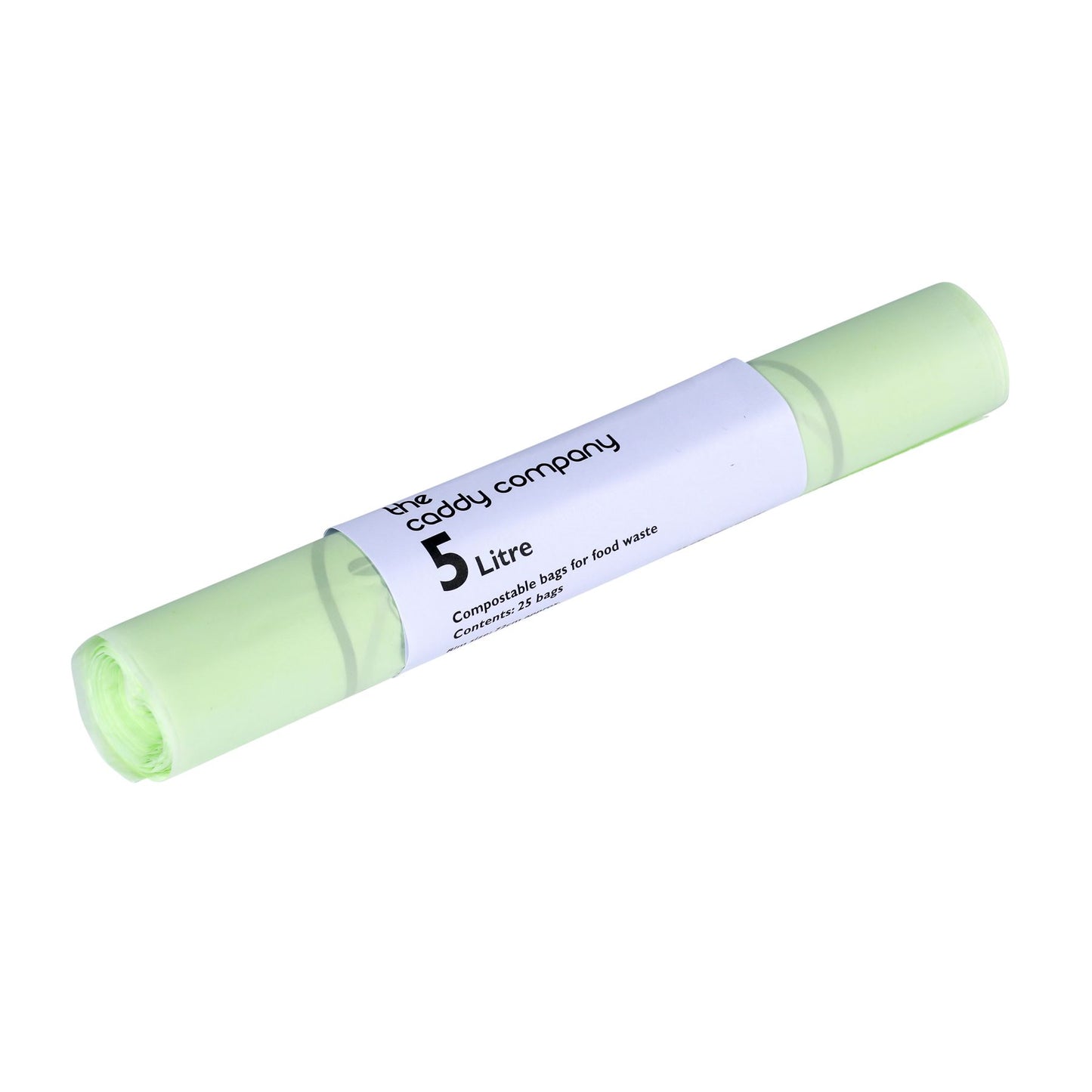 5L Small Kitchen Caddy Liners, fully compostable, perfect for small kitchen compost bins.