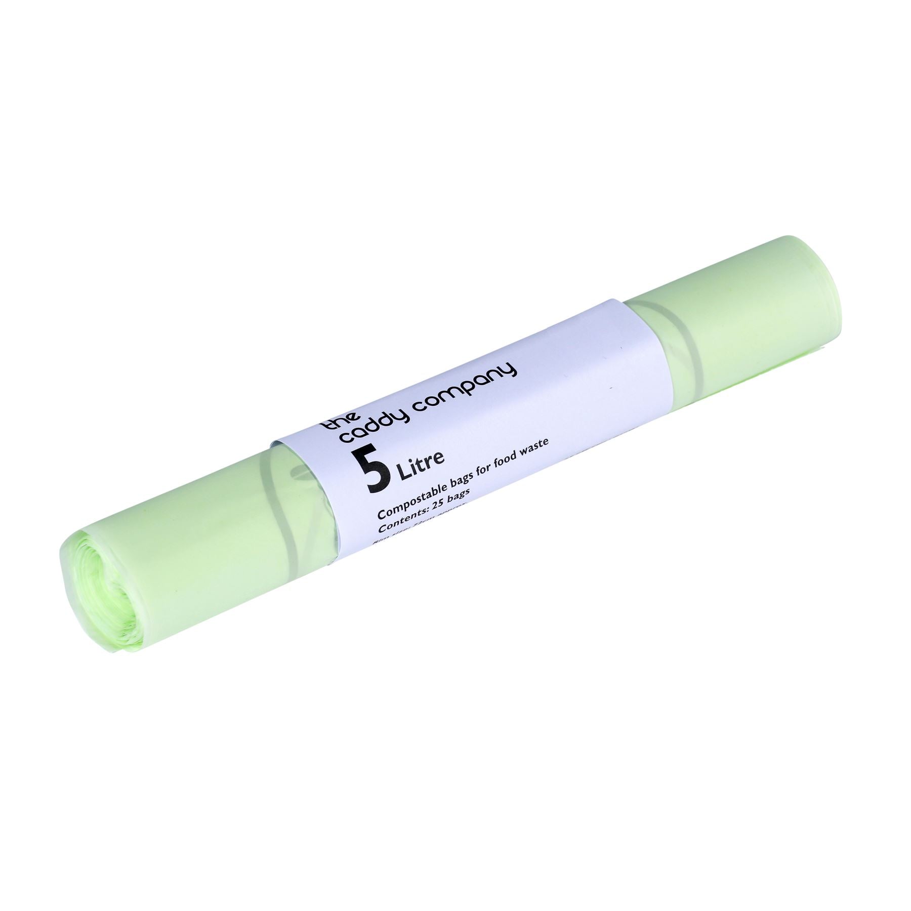 5L Small Kitchen Caddy Liners, fully compostable, perfect for small kitchen compost bins.