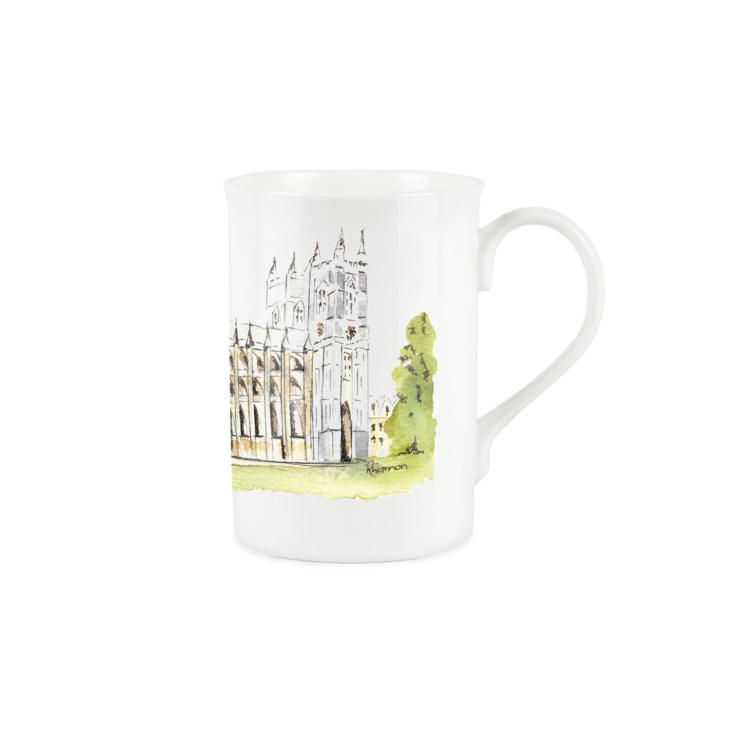 Westminster Abbey Mug & Coaster Gift Set by Rhiannon Chauncey