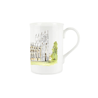 Westminster Abbey Mug & Coaster Gift Set by Rhiannon Chauncey