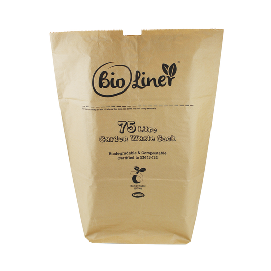 75L Paper Compostable Garden Waste Sacks - Pack of 10