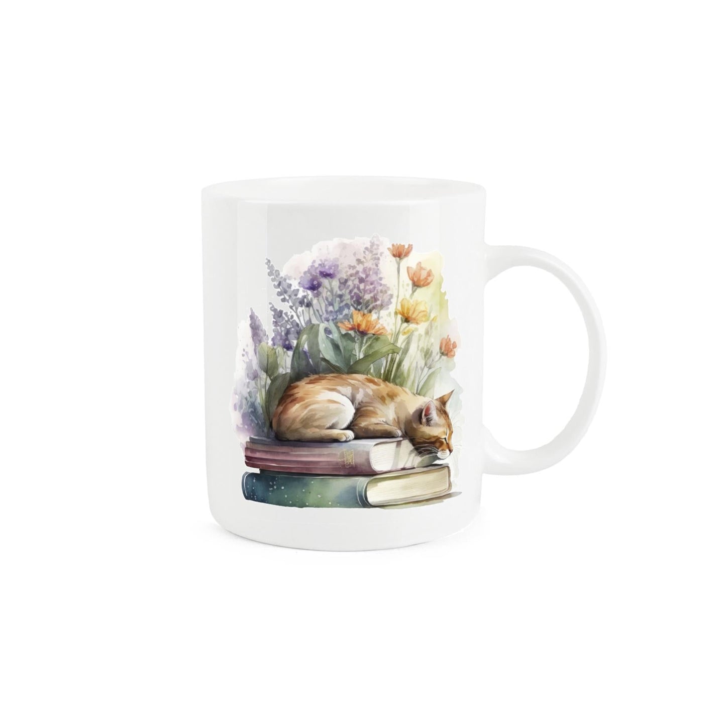 Ginger Cat Mug & Coaster Gift Set