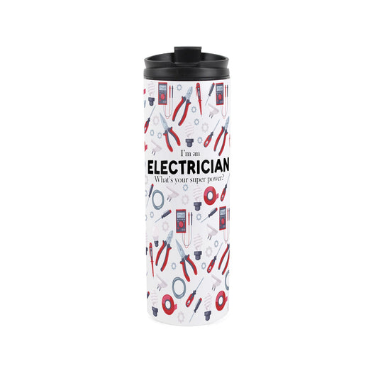 Travel Mug featuring electrician pattern 