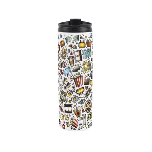 Cinema Mash-Up Stainless Steel Travel Flask