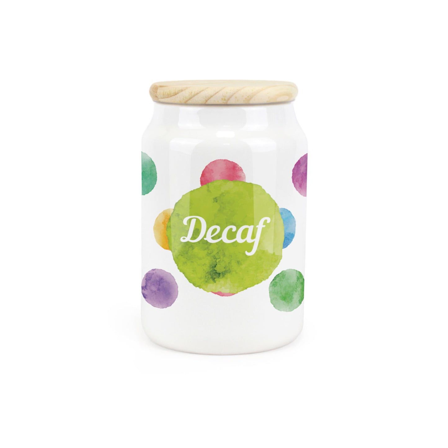 Polka Dots Ceramic Canister