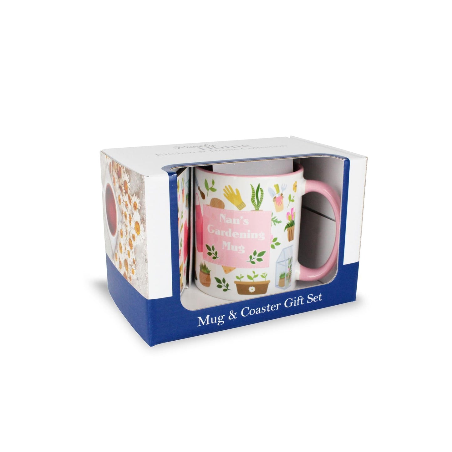 Nan's Gardening Tulips Mug & Coaster Gift Set