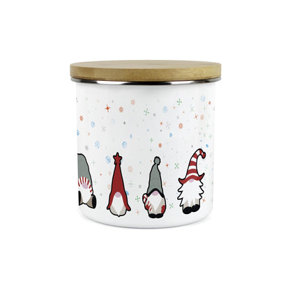 Christmas Gonks Large Enamel Canister