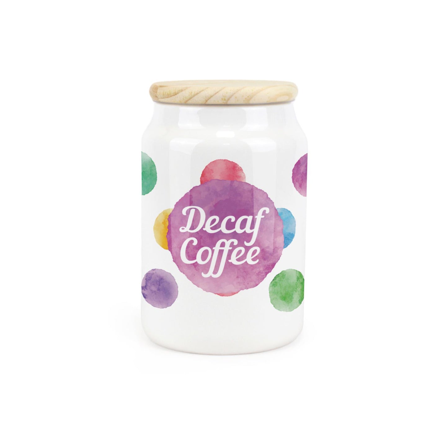 Polka Dots Ceramic Canister
