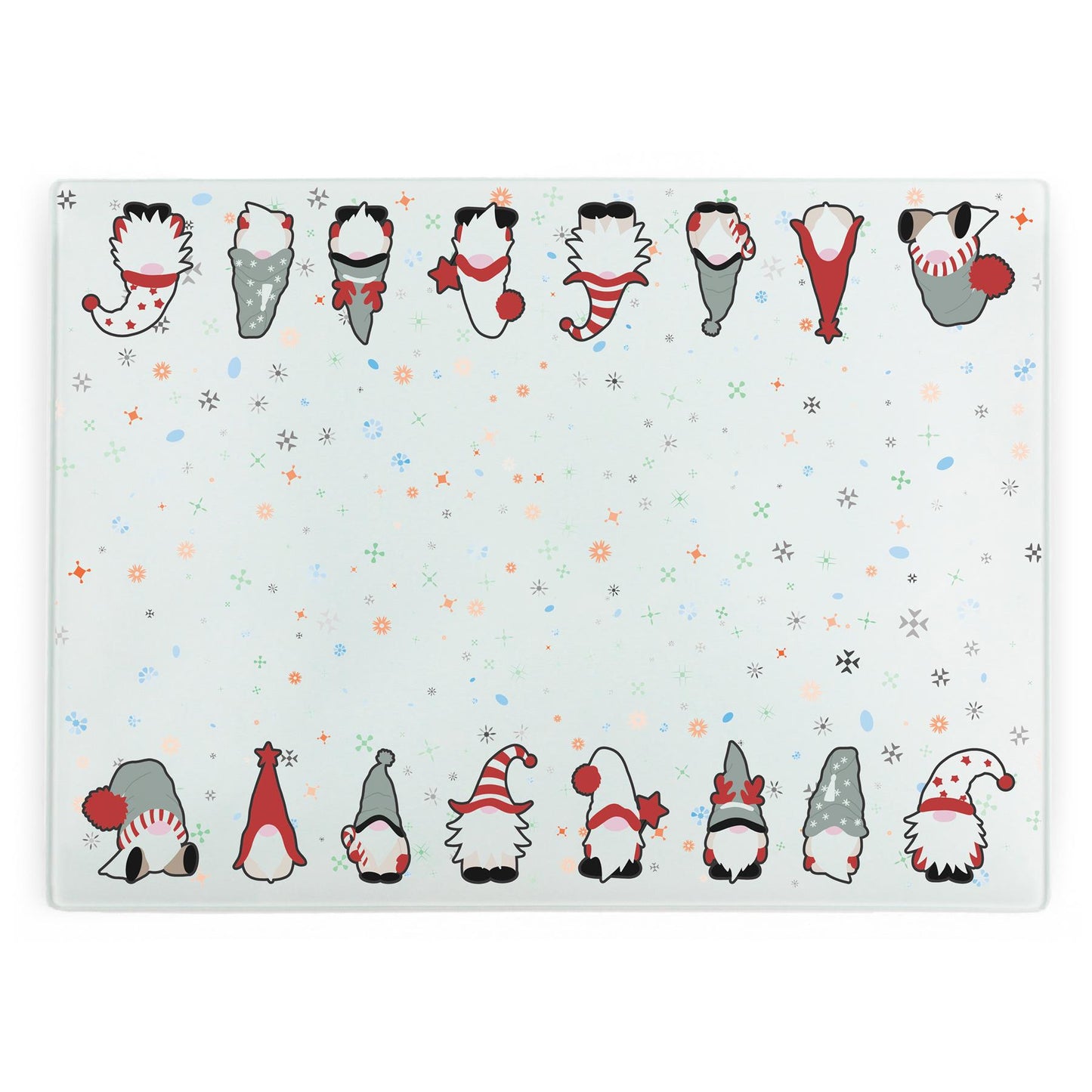 Christmas Gonks Large Smooth Worktop Protector