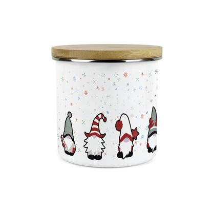 Christmas Gonks Large Enamel Canister