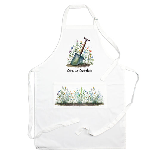 Garden Spade & Flowers  Apron